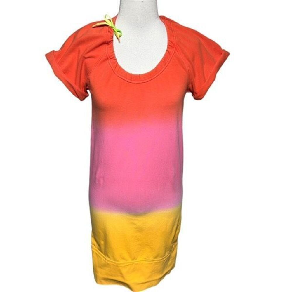 Diane Von Furstenberg Tye Dye Short Sleeve Knit Mini Dress Cover Up X Small